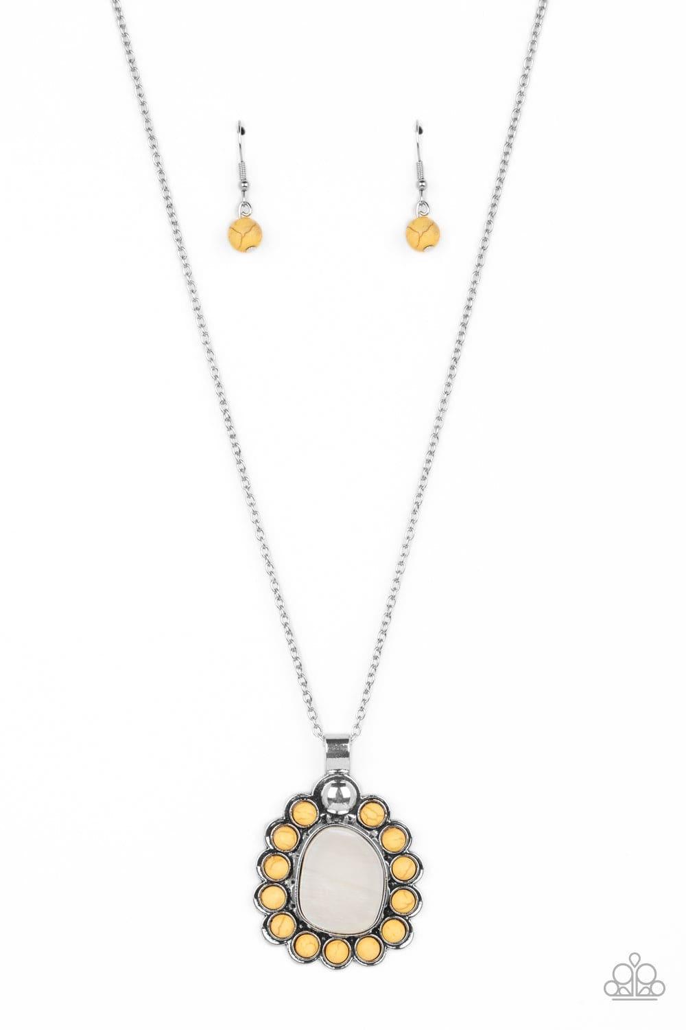 Paparazzi Accessories - Sahara Sea - Yellow Necklace - Bling by JessieK