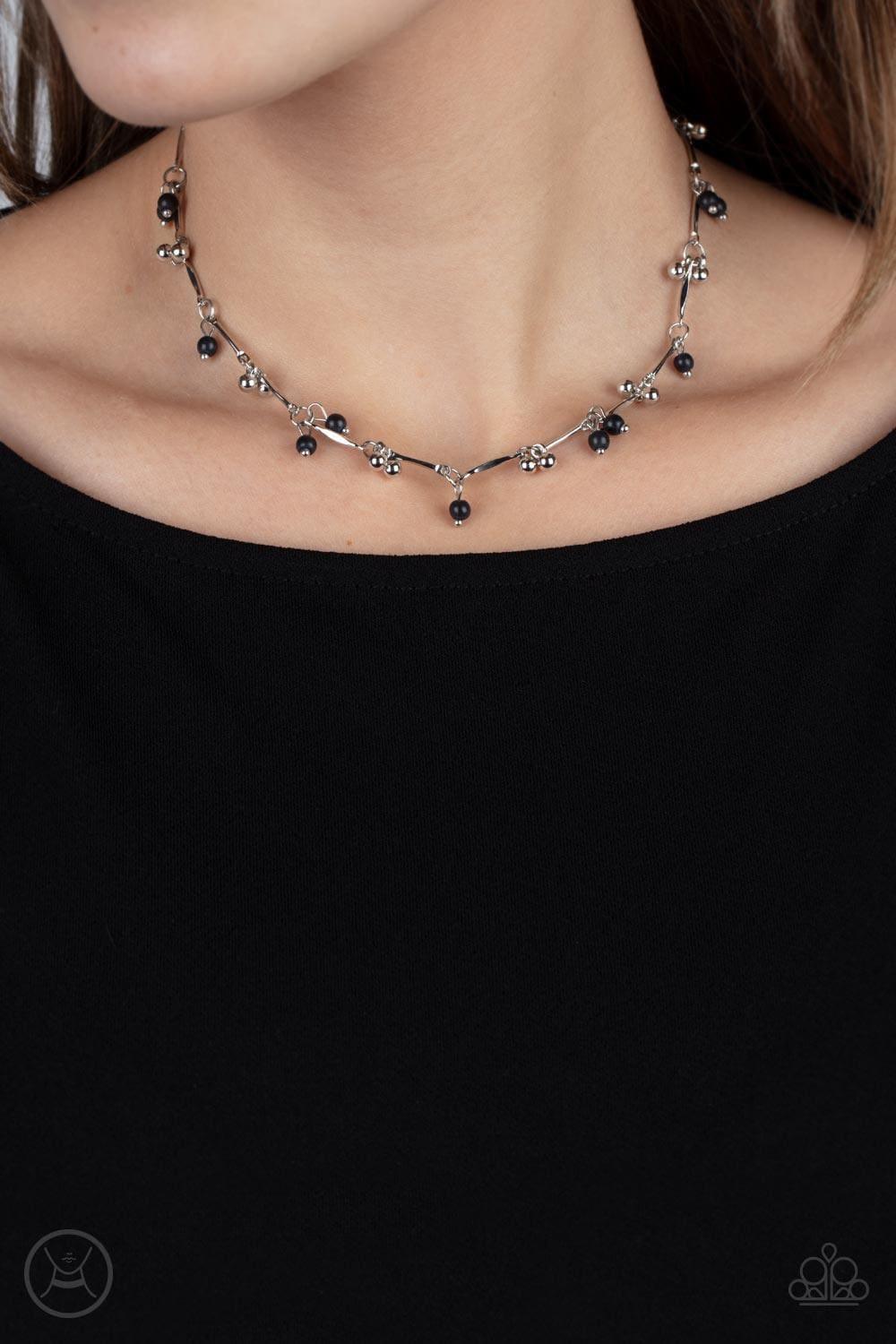Paparazzi Accessories - Sahara Social - Black Choker Necklace - Bling by JessieK
