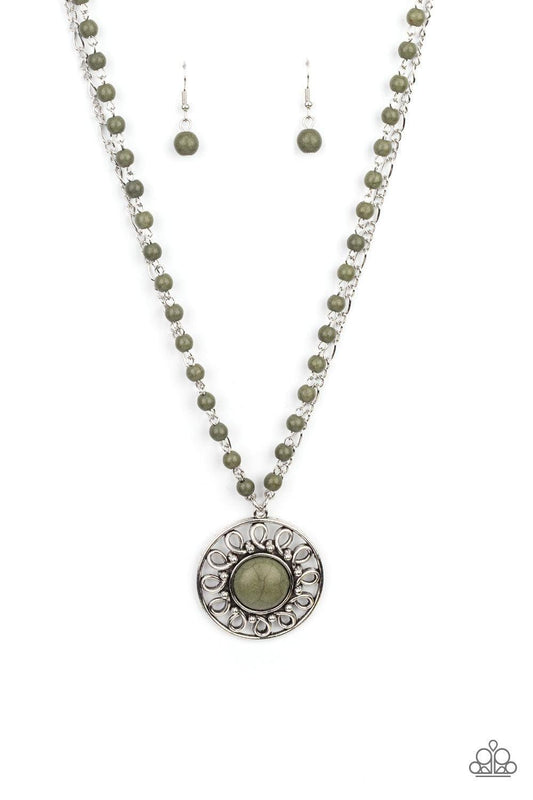 Paparazzi Accessories - Sahara Suburb - Green Necklace - Bling by JessieK