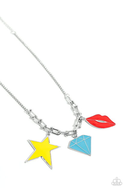 Paparazzi Accessories - Scouting Shapes - Multicolor Necklace - Bling by JessieK