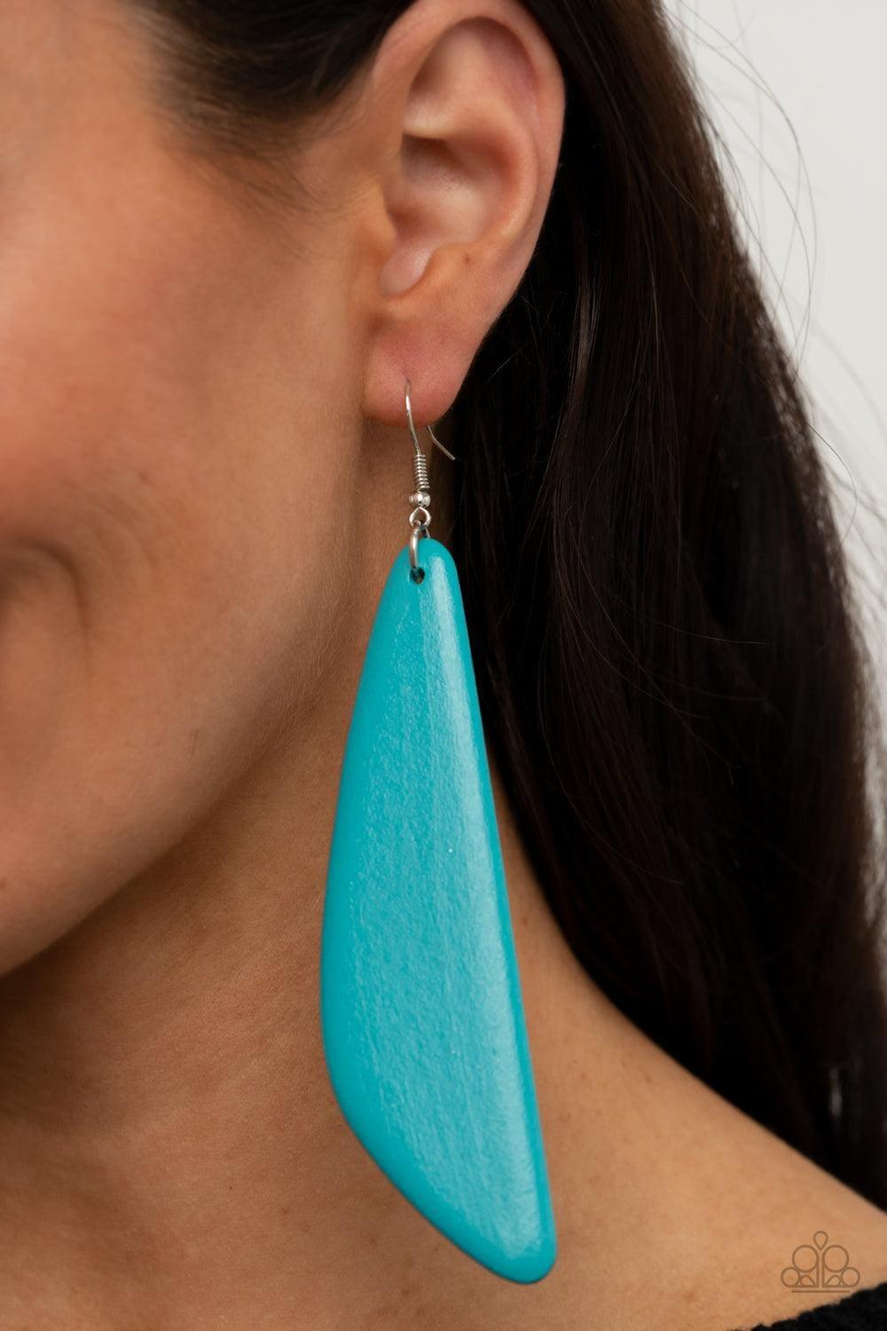 Paparazzi Accessories - Scuba Dream - Blue Earrings - Bling by JessieK