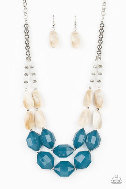 Paparazzi Accessories - Seacoast Sunset - Blue Necklace - Bling by JessieK