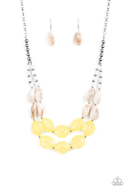 Paparazzi Accessories - Seacoast Sunset - Yellow Necklace - Bling by JessieK