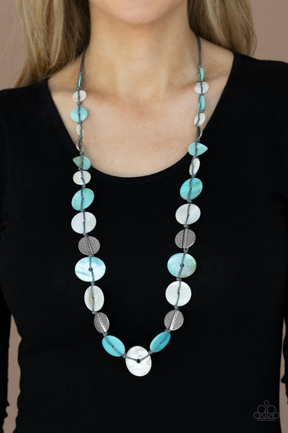 Paparazzi Accessories - Seashore Spa - Blue Necklace - Bling by JessieK