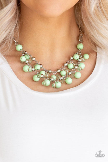 Paparazzi Accessories - Seaside Soiree - Green Necklace - Bling by JessieK