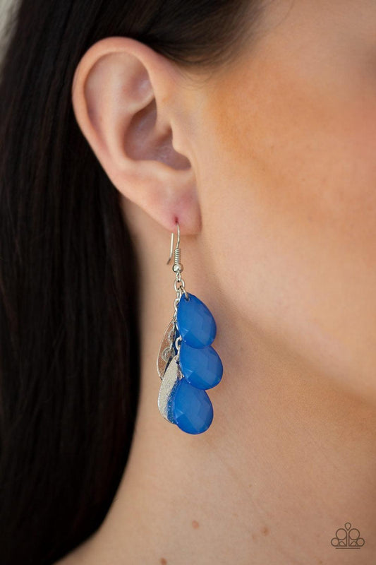 Paparazzi Accessories - Seaside Stunner - Blue Earrings - Bling by JessieK