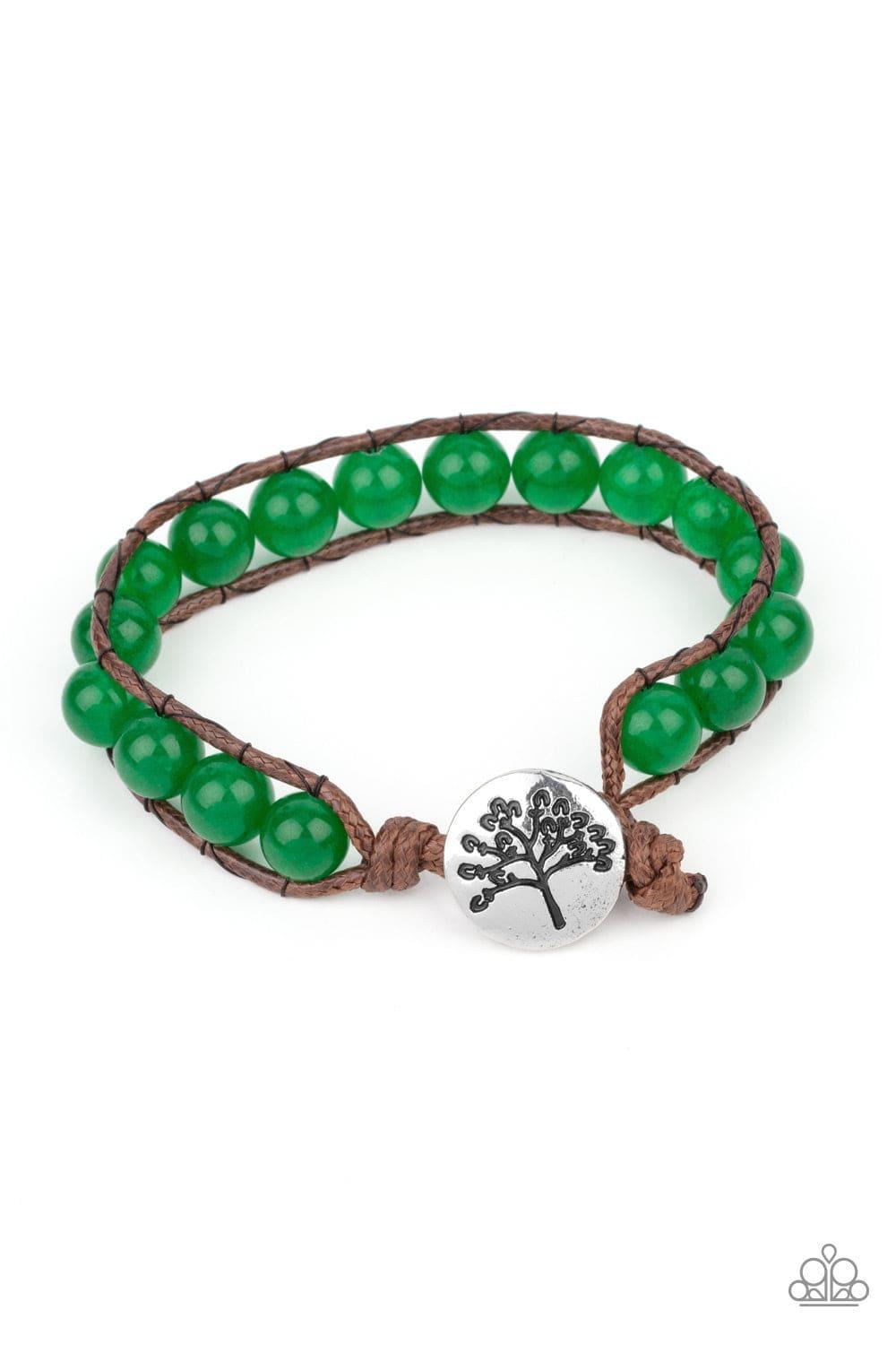 Paparazzi Accessories - Seasonal Bounty - Green Urban Bracelet - Bling by JessieK