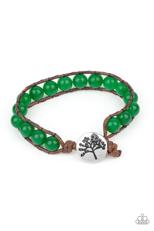 Paparazzi Accessories - Seasonal Bounty - Green Urban Bracelet - Bling by JessieK