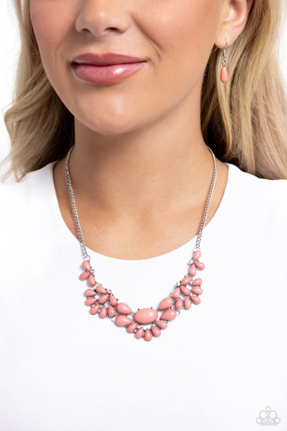 Paparazzi Accessories - Secret Gardenista - Pink Necklace - Bling by JessieK