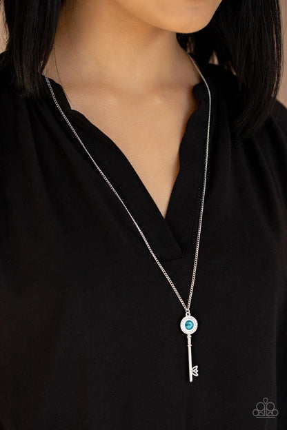 Paparazzi Accessories - Secret Shimmer - Blue Necklace - Bling by JessieK