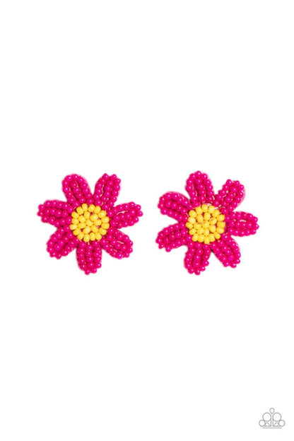 Paparazzi Accessories - Sensational Seeds - Pink Earrings - Bling by JessieK