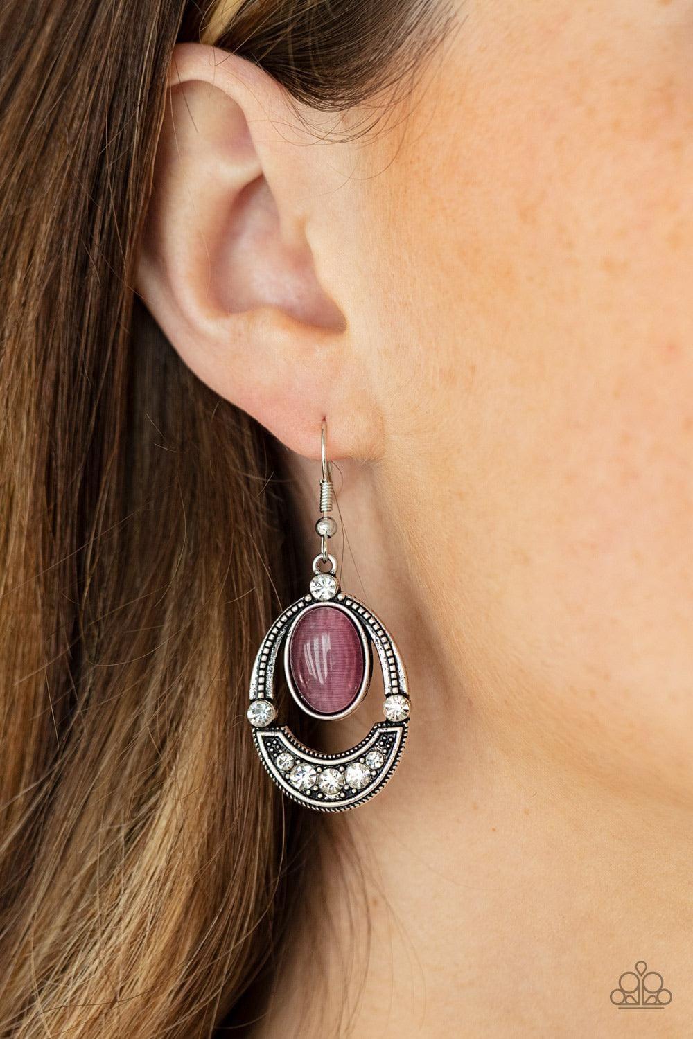Paparazzi Accessories - Serene Shimmer - Purple Earrings - Bling by JessieK