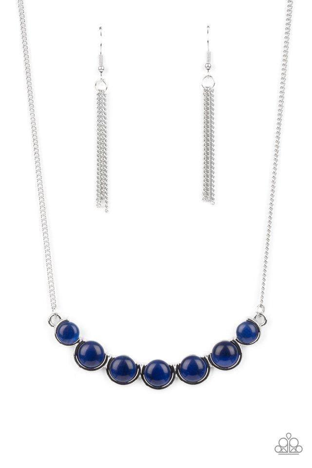Paparazzi Accessories - Serenely Scalloped - Blue Necklace - Bling by JessieK