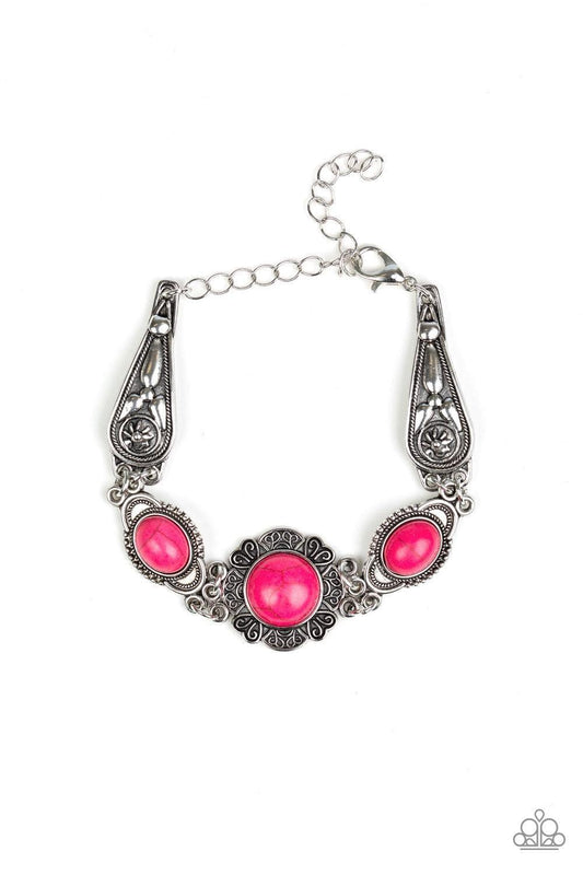 Paparazzi Accessories - Serenely Southern - Pink Bracelet - Bling by JessieK