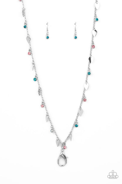 Paparazzi Accessories - Sharp-edged Shimmer - Multicolor Lanyard Necklace - Bling by JessieK