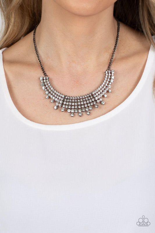 Paparazzi Accessories - Shimmering Song - Black Necklace - Bling by JessieK