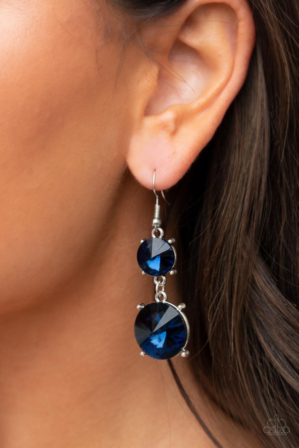 Paparazzi Accessories - Sizzling Showcase - Blue Earrings - Bling by JessieK
