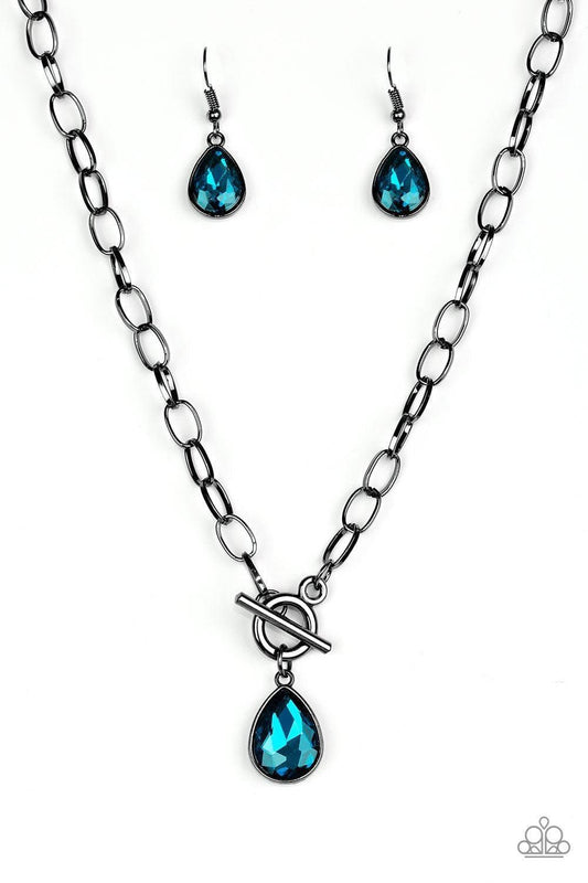 Paparazzi Accessories - So Sorority - Blue Necklace - Bling by JessieK