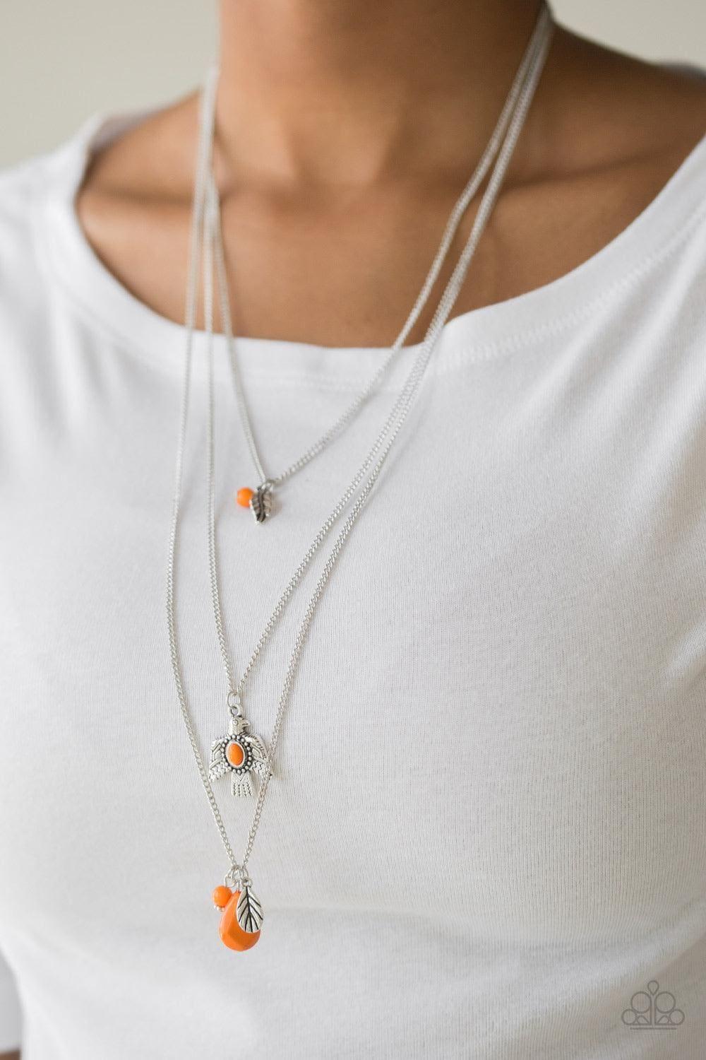 Paparazzi Jewelry Soar With The Eagles Orange Necklace Bling By Jessiek Bling by JessieK