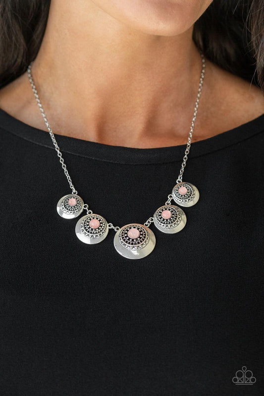 Paparazzi Accessories - Solar Beam - Pink Necklace - Bling by JessieK