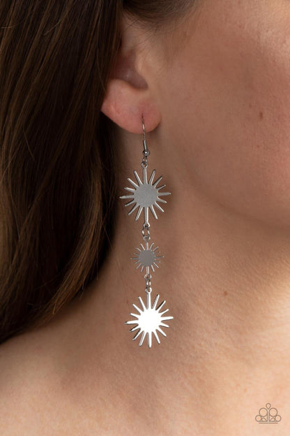 Paparazzi Accessories - Solar Soul - Silver Earrings - Bling by JessieK
