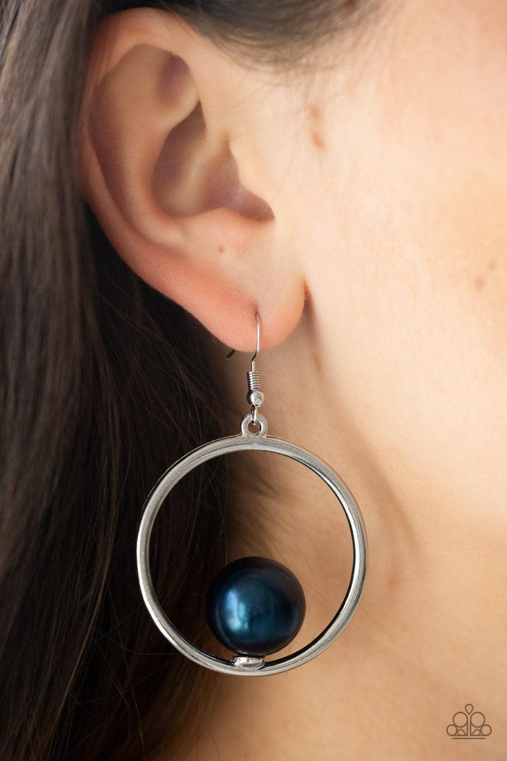 Paparazzi Accessories - Solitaire Refinement - Blue Earrings - Bling by JessieK