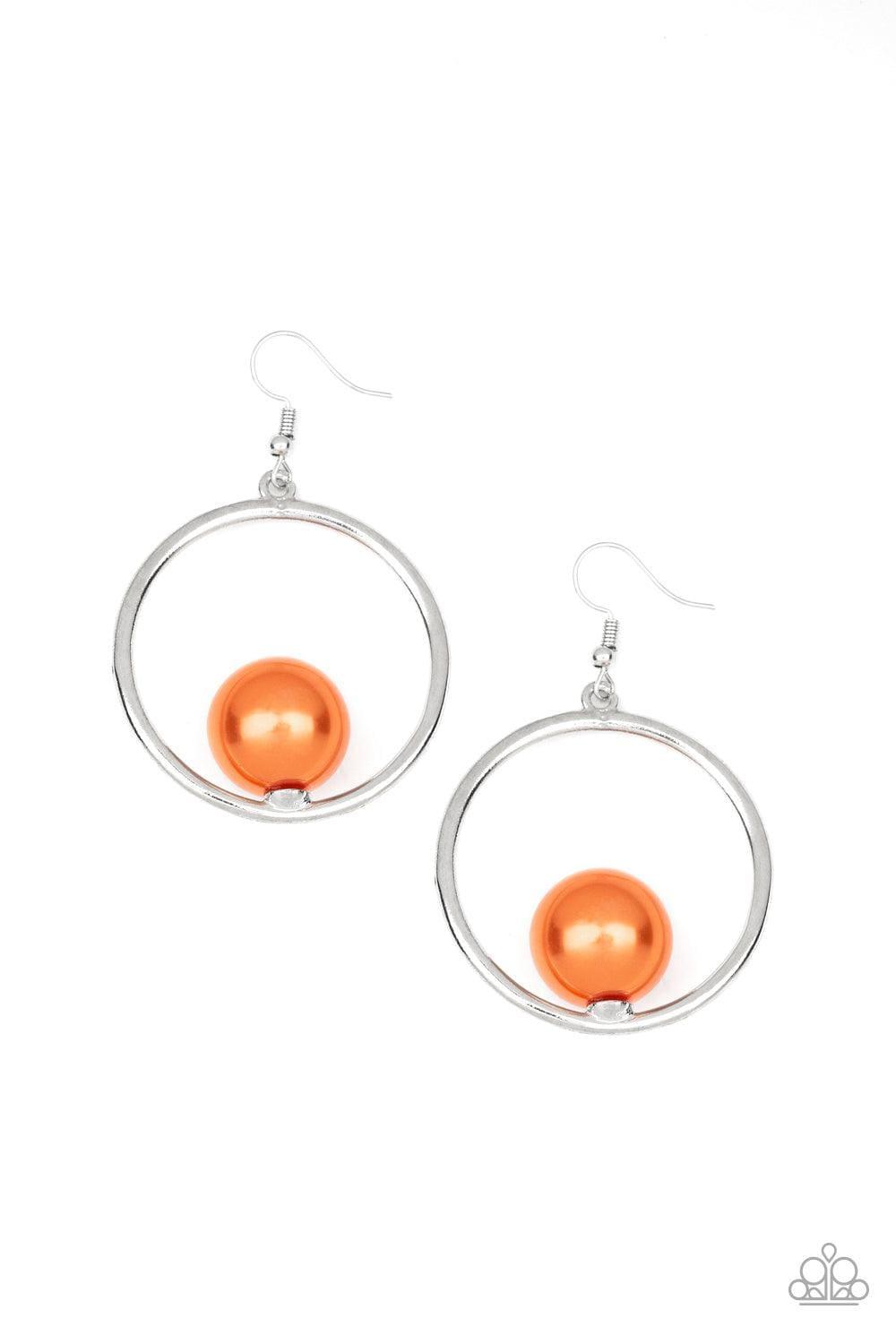 Paparazzi Accessories - Solitaire Refinement - Orange Earrings - Bling by JessieK