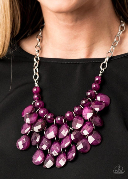 Paparazzi Accessories - Sorry To Burst Your Bubble - Purple Necklace - Bling by JessieK