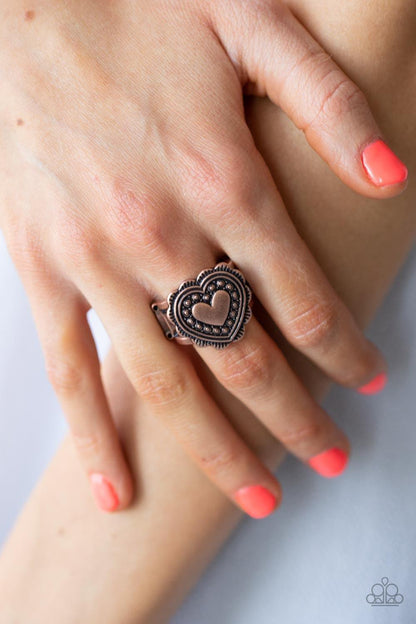 Paparazzi Accessories - Southern Soulmate - Copper Ring - Bling by JessieK