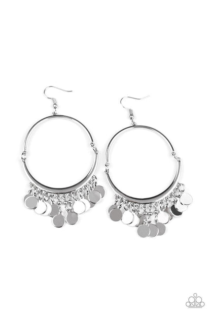 Paparazzi Accessories - Speed Of Spotlight - Silver Earrings - Bling by JessieK