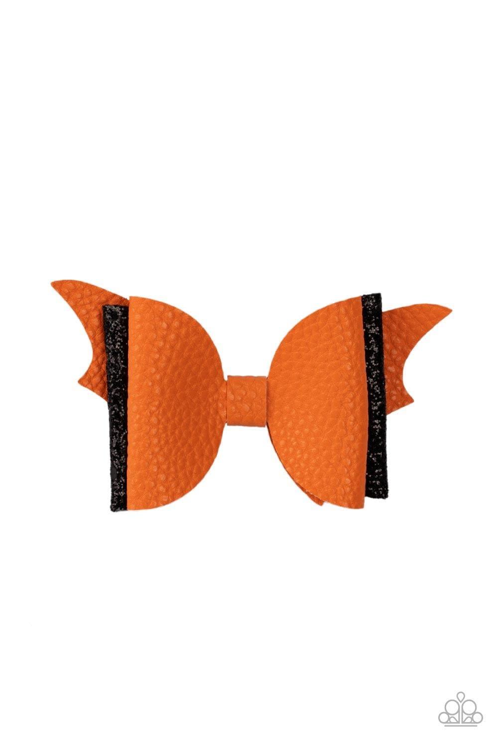 Paparazzi Accessories - Spook-taculer, Spook-taculer - Orange Hair Bow - Bling by JessieK