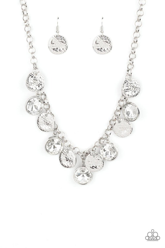 Paparazzi Accessories - Spot On Sparkle - White Necklace - Bling by JessieK