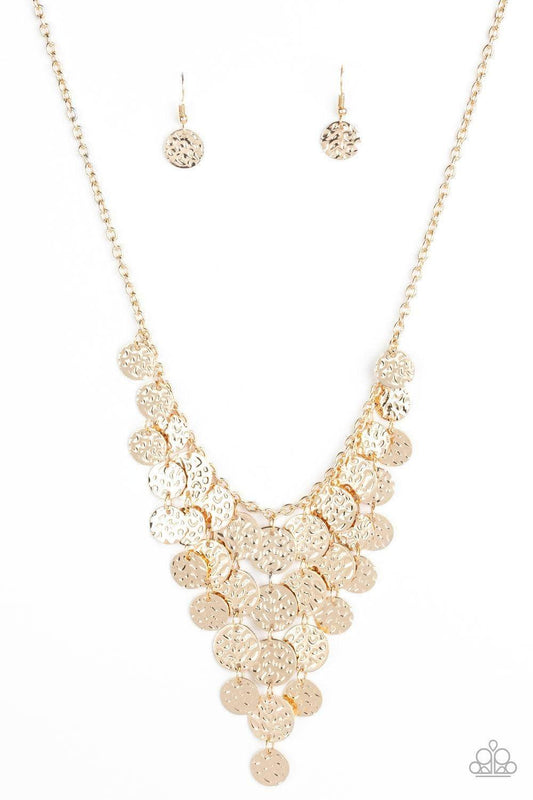 Paparazzi Accessories - Spotlight Ready - Gold Necklace - Bling by JessieK