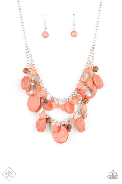 Paparazzi Accessories - Spring Goddess - Orange (coral) Necklace - Bling by JessieK