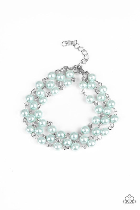 Paparazzi Accessories - Stage Name - Blue Bracelet - Bling by JessieK
