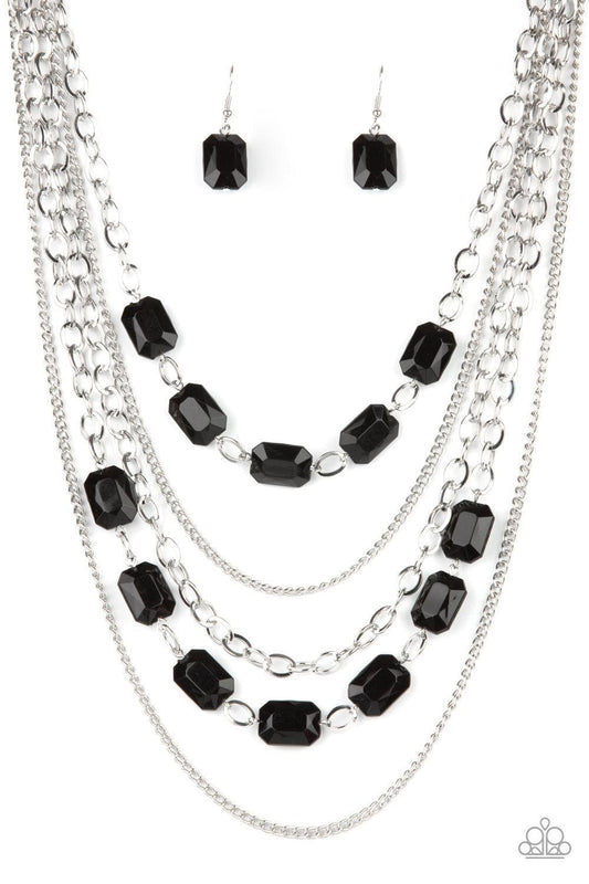 Paparazzi Accessories - Standout Strands - Black Necklace - Bling by JessieK