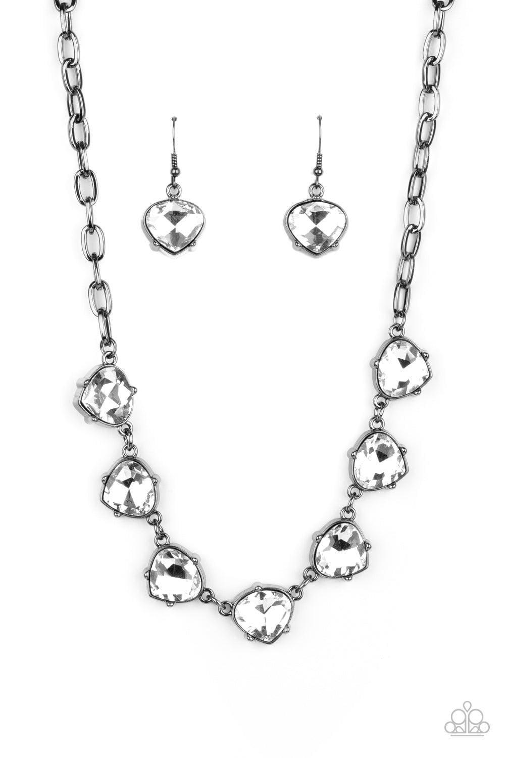 Star quality sparkle black necklace discount