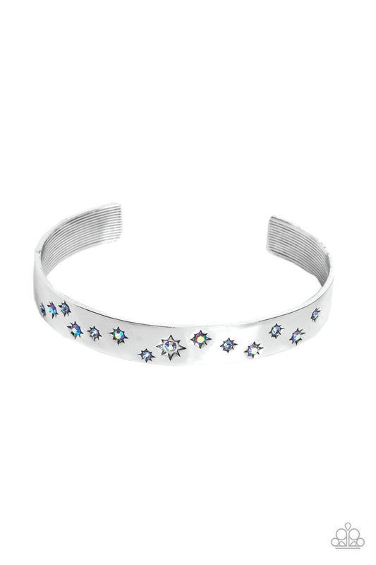 Paparazzi Accessories - Starburst Shimmer - Blue Bracelet - Bling by JessieK