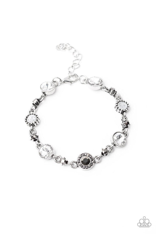 Paparazzi Accessories - Stargazing Sparkle - White Bracelet - Bling by JessieK