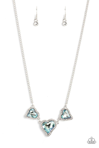 Paparazzi Accessories - State Of The Heart - Blue Necklace - Bling by JessieK