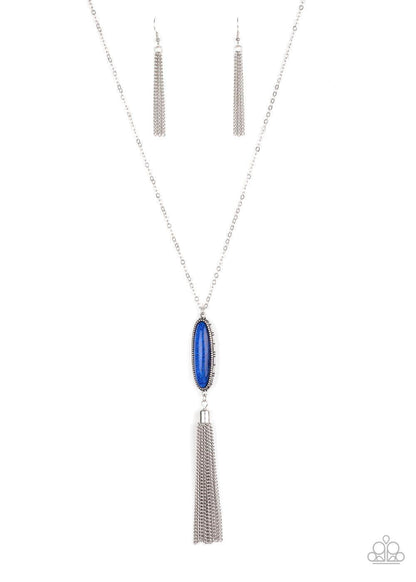 Paparazzi Accessories - Stay Cool - Blue Necklace - Bling by JessieK