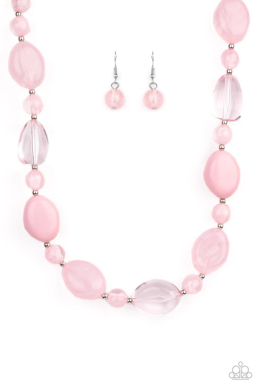 Paparazzi Accessories - Staycation Stunner - Pink Necklace - Bling by JessieK