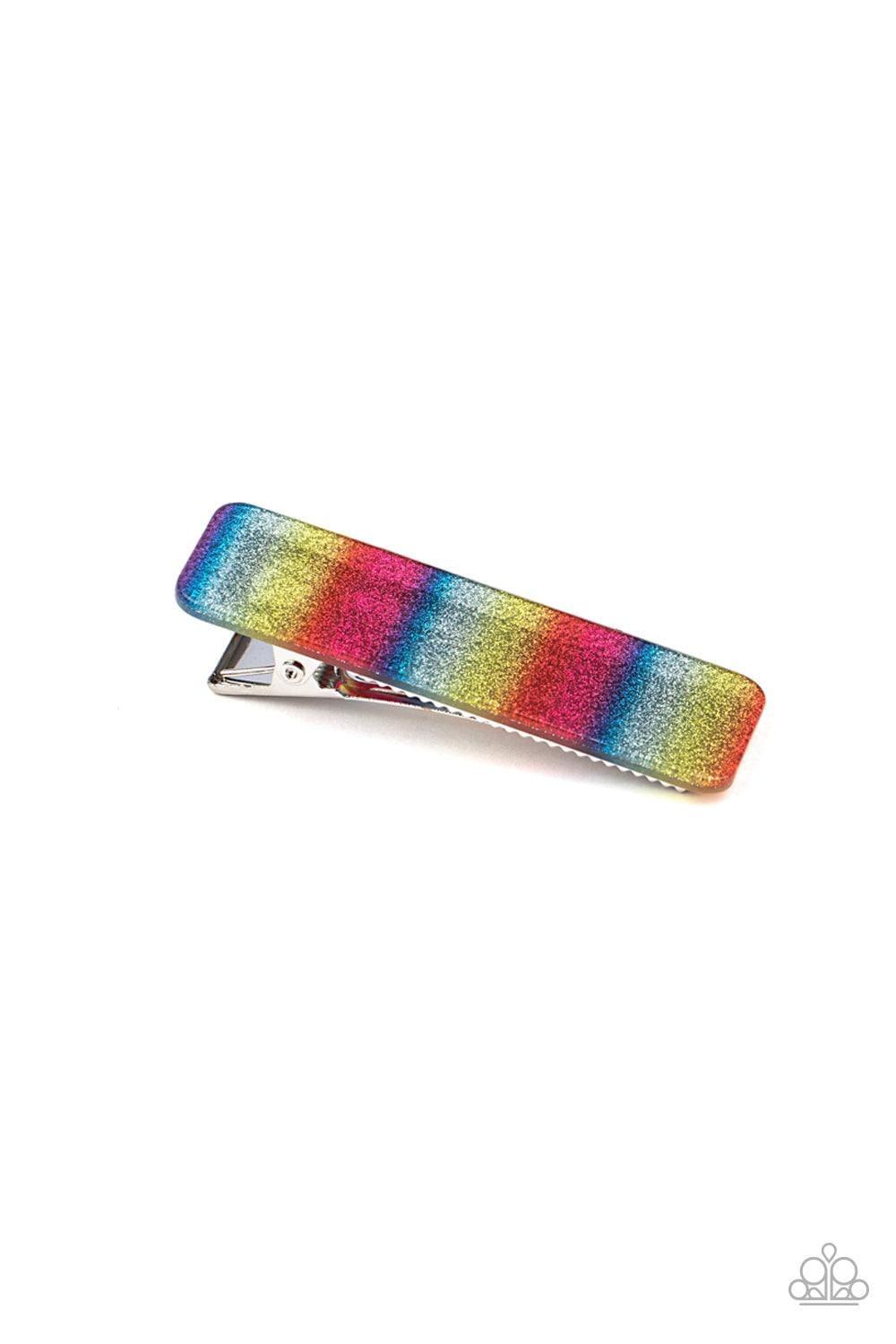 Paparazzi Accessories - Stellar Rainbows - Multicolor Hair Clip - Bling by JessieK