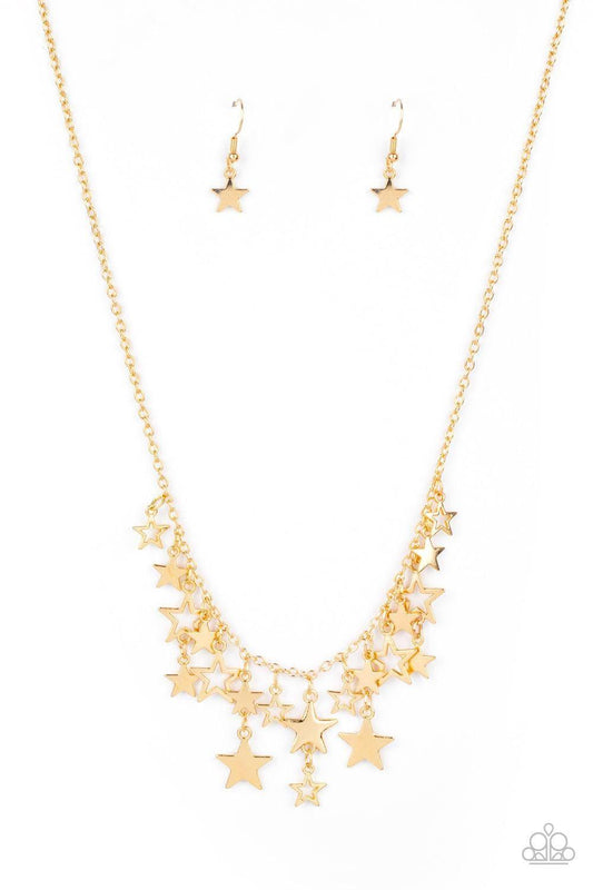 Paparazzi Accessories - Stellar Stardom - Gold Necklace - Bling by JessieK