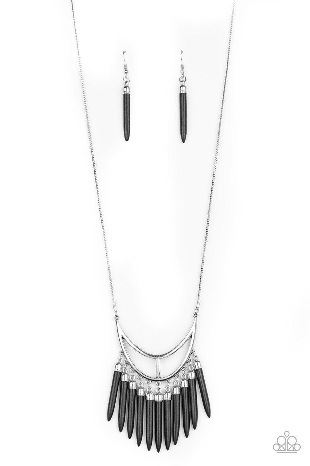 Paparazzi Accessories - Stone Age A-lister - Black Necklace - Bling by JessieK