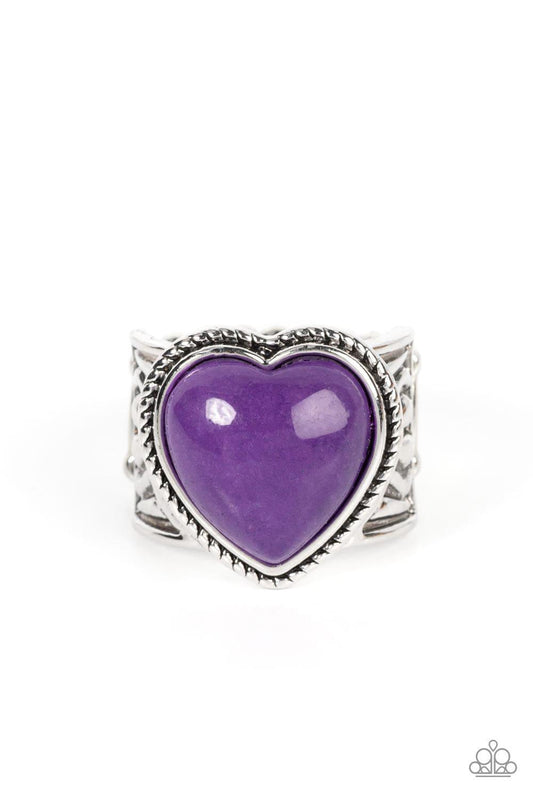 Paparazzi Accessories - Stone Age Admirer - Purple Ring - Bling by JessieK