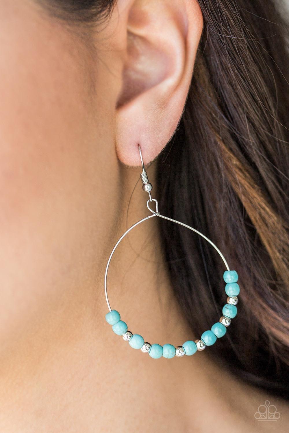Paparazzi Accessories - Stone Spa - Blue Earrings - Bling by JessieK