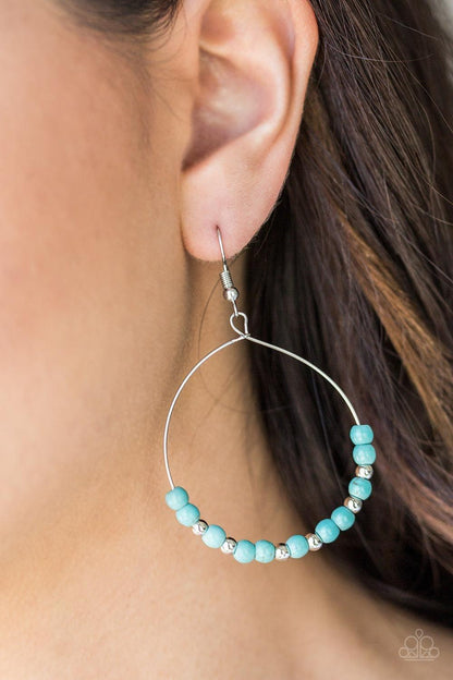 Paparazzi Accessories - Stone Spa - Blue Earrings - Bling by JessieK