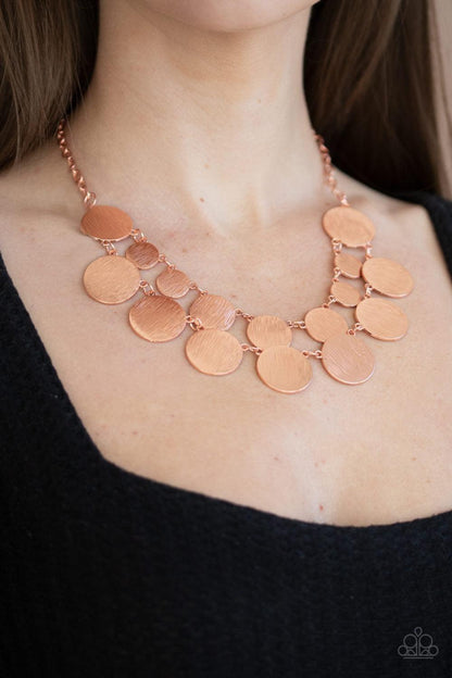 Paparazzi Accessories - Stop And Reflect - Copper Necklace - Bling by JessieK