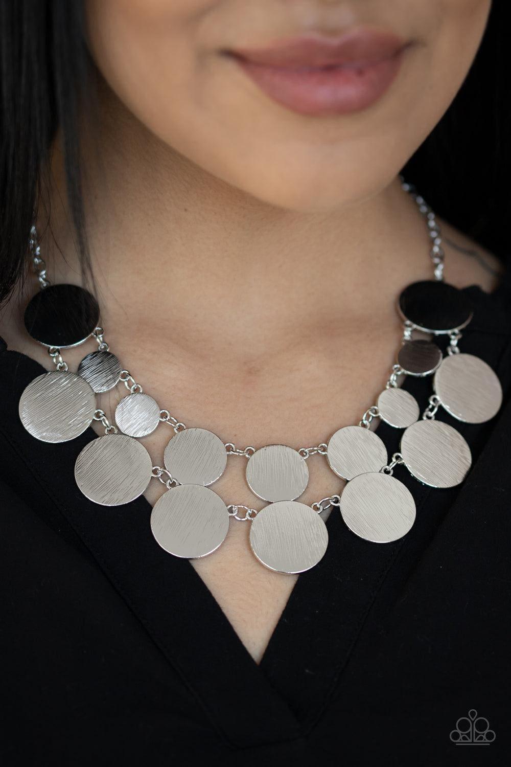 Paparazzi Accessories - Stop And Reflect - Silver Necklace - Bling by JessieK